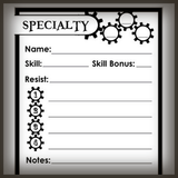 Free! Tephra Character Sheets & More!